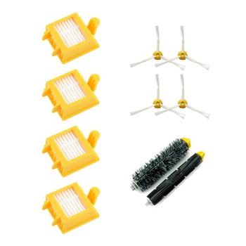 Pack Para Roomba Serie 700: 4 Filtros, 1 Pack De Cepillos Centrales Y 4 Cepillos Laterales