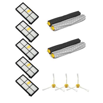 Pack Para Roomba Series 800 Y 900: 5 Filtros, 2 Extractores Y 3 Cepillos Laterales