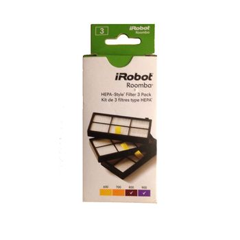 Pack Original Irobot: Pack De 3 Filtros Para La Serie 800 Y 900