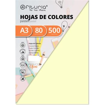 Paquete De Folios A3 De 80 Con 500 Hojas Blancas, Papel Multifuncional Para Uso Escolar Y Entornos Laborales. Ideal Con Impresoras Láser, De Inyección O Fotocopiadoras - Ofituria.