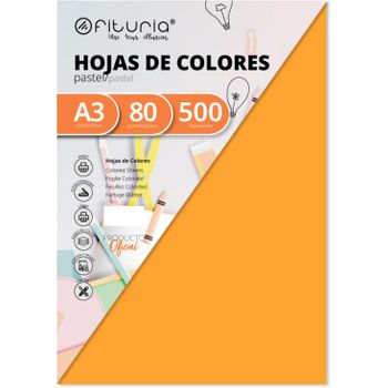 Paquete De Folios A3 De 80 Con 500 Hojas Blancas, Papel Multifuncional Para Uso Escolar Y Entornos Laborales. Ideal Con Impresoras Láser, De Inyección O Fotocopiadoras - Ofituria.