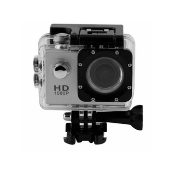 Camara Deportiva 2" Full Hd 1080p Sumergible Acuática 30m Accesorios Silver