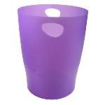 Exacompta Papelera Eco Violeta Translucido 15 Litros 45319d