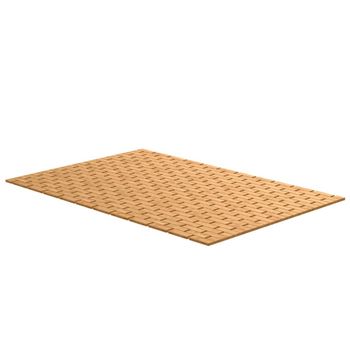 Alfombra De Baño De Bambú 50x70 Cm Eisl