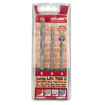 Estuche Brocas Alpen Widia Long Life 3 Piezas - Neoferr..