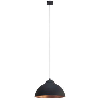 Lámpara Colgante Truro 2 Negro Y Cobre 49247 Eglo