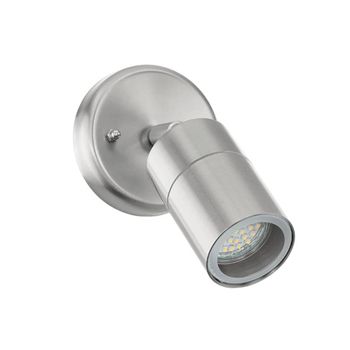 Lámpara De Pared Led Exterior Stockholm 1 5 W Plateado 93268 Eglo