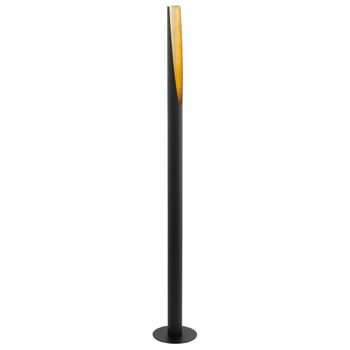 Lámpara Led De Pie Barbotto Negro Y Dorado 5w 137 Cm Eglo