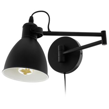 Lámpara Led De Pared San Peri Acero Negro Eglo