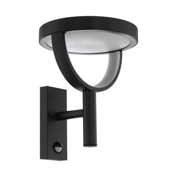 Lámpara Led Pared Jardín Con Sensor Francari Gris Antracita 11w Eglo