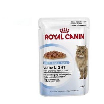 Royal Canin Ultra Light 85g (gelatina) Para Gatos Adultos Con Tendencia Al Sobrepeso - 12 Sobres 85g