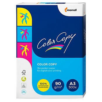 Papel Color Copy A3 90 G/m² Blanco 500hojas