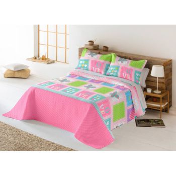 Colcha Bouti Infantil Estampada + Cojín Zoo Cama De 90cm 180x260cm con  Ofertas en Carrefour