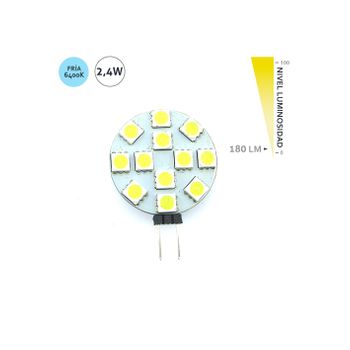 Ampoule LED GU5,3 1W 90Lm 6000ºK 12V 40.000H [PL-187201-MR16-30-CW]