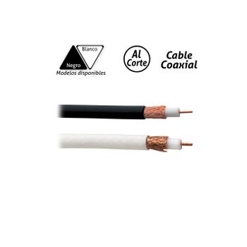 Cable Coaxial Especial Señal De Televisión Blanco  Blanco