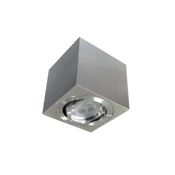 Basculante Superficie Cuadrado Aluminio Rayado 50w