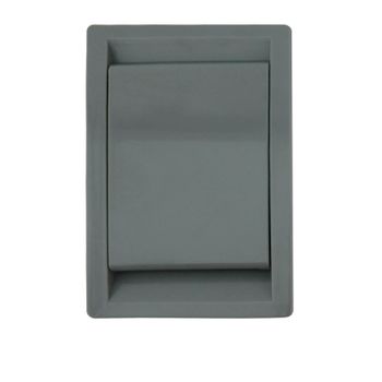 Toma Serie Elegance Pvc Aspiración Centralizada 75x110mm Gris Oscuro