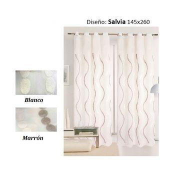 2 Cortinas Blancas Transparentes 140 X 175 Cm Vidaxl con Ofertas