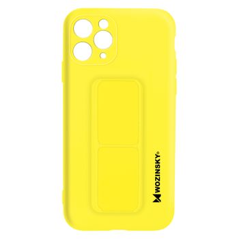 Funda Iphone 11 Pro Silicona Soporte Magnético Plegable Wozinsky Amarillo