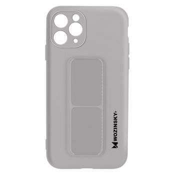 Funda Iphone 11 Pro Max Silicona Soporte Magnético Plegable Wozinsky Gris