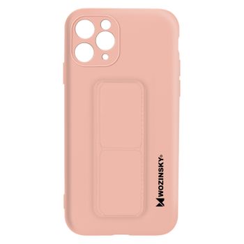 Funda Iphone 11 Pro Max Silicona Soporte Magnético Plegable Wozinsky Rosa