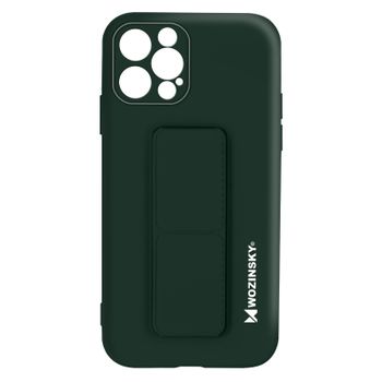 Funda Iphone 12 Pro Max Silicona Soporte Magnético Plegable Wozinsky Verde