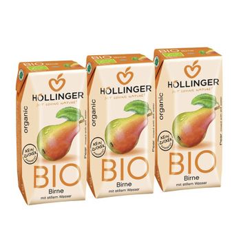 Zumo De Pera Bio 3x200ml Hollinger