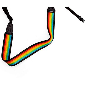 Polaroid Camera Strap Flat Rainbow Black / Correa Para Cámara Polaroid