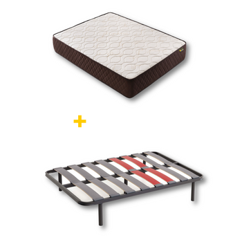 Cama Completa - Colchón Flexitex + Somier Multiláminas + 5 Patas De 32cm,  120x190 Cm con Ofertas en Carrefour