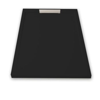 Plato De Ducha Resina Lux Negro  70x100cm