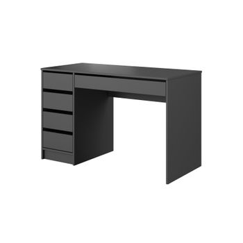 Mesa Escritorio Oficina Estructura Metálica Negra 75x160x80cm Roble Ofilike  con Ofertas en Carrefour