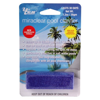 Miraclear Cube 35: Gel Sólido Que Clarifica Y Aumenta La Transparencia Del Agua Piscina. 35 Gr