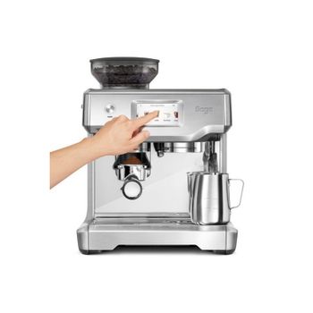 Mesko MS 4403 Cafetera Expresso manual 15 bares, depósito 1,6 L, brazo doble  salida, vaporizador, calienta tazas, cuerpo acero inoxidable