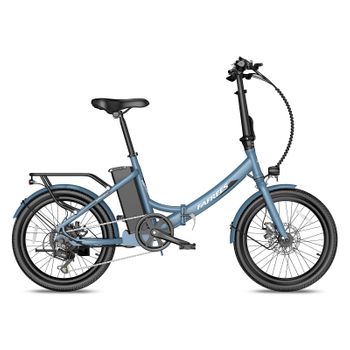 Bicicleta Eléctrica Fafrees F20 Light 16.75ah - Motor 250w Batería 36v16.75ah Autonomía 130km - Gris Azul