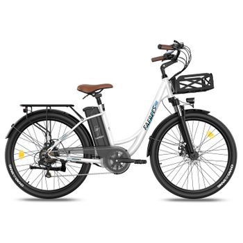 Bicicleta Eléctrica Fafrees F26 Lasting - Motor 250w Batería 36v20.3ah Autonomía 160km - Blanco