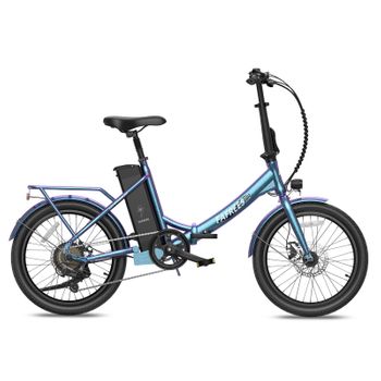 Bicicleta Eléctrica Fafrees F20 Lasting - Motor 250w Batería 36v18.2ah Autonomía 120km - Azul Verde