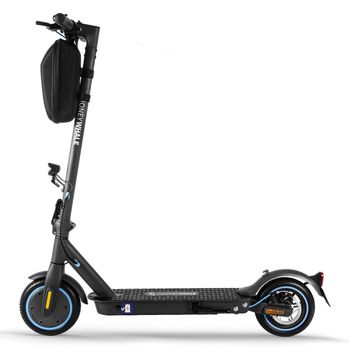 Patinete Eléctrico Honey Whale E9 Con Certificación Abe - Motor 330w Batería 36v7.5ah Autonomía 25km Frenos De Disco - Negro