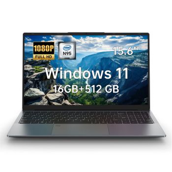 Portátil Alldocube Gtbook 15 2gen - Procesador Intel N95 16gb+512gb Windows 11 Pantalla 15.6" Membrana De Teclado En Francés Español Italiano Y Alemán - Gris