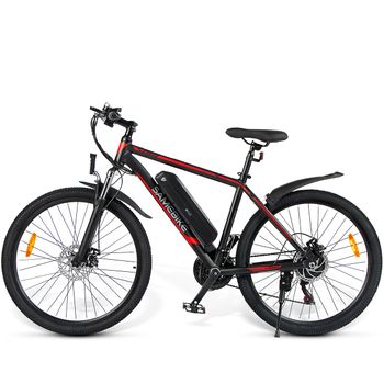 Bicicleta Eléctrica Samebike Sy26 Ft - Potencia 350w Batería 36v10ah Autonomía 35km Freno De Disco Mecánico - Negro