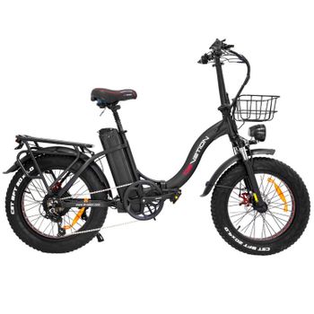 Bicicleta Eléctrica Drvetion Ct20 - Potencia 750w Batería 48v 10ah Ruedas 20" Frenos De Disco - Negro