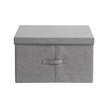 Cajas De Almacenamiento Con Tapas, Caja De Almacenamiento De Ropa, Caja Plegable De Tela | 40x30x25cm