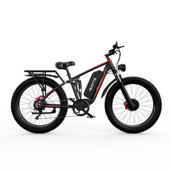 Bicicleta Eléctrica Duotts S26 - Motor 750w*2 Batería 960wh Autonomía 60km - Negro