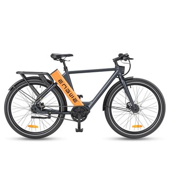 Bicicleta Eléctrica Engwe P275 Pro 19.2ah - Motor 250w Batería 691.2wh Autonomía 260km - Negro Y Naranja