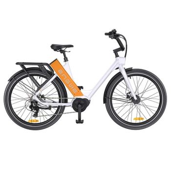 Bicicleta Eléctrica Engwe P275 St 19.2ah - Motor 250w Batería 691.2wh Autonomía 260km - Blanco Y Naranja