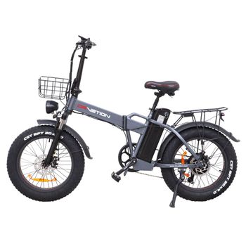 Bicicleta Eléctrica Drvetion At20 - Motor 750w Batería 48v10ah Autonomía 35-45km Frenos De Disco - Negro Gris