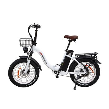 Bicicleta Eléctrica Drvetion Ct20 - Potencia 750w Batería 48v10ah Autonomía 35-45km Frenos De Disco - Blanco Perla