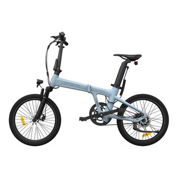 Bicicleta Eléctrica Ado Air 20s - Potencia 250w Batería 36v9.6ah Autonomía Asistida 100km Freno De Disco Hidráulico - Azul