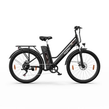 Bicicleta Eléctrica Onesport Ot18-3 - Ruedas 26" Motor 250w Batería 36v14.4ah Autonomía 40km - Negro