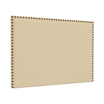 La Web Del Colchon -cabecero Tapizado Tachuelas Para Cama De 90 (100 X 120 Cms) Beige