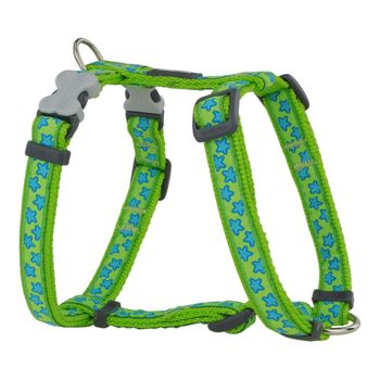 Arnés Para Perro Red Dingo Style Estrella Verde 30-48 Cm